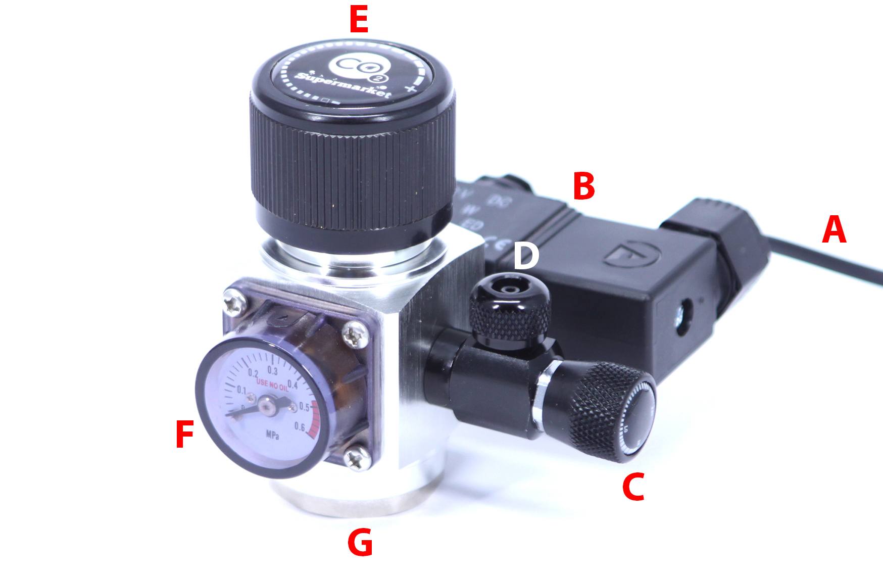 Et-trins CO2-regulator layout